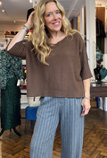 Nattie Rib Edge Boxy Sweater image 0