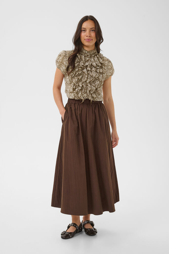 Saint Tropez Ruffle Front Shirt Top image 4