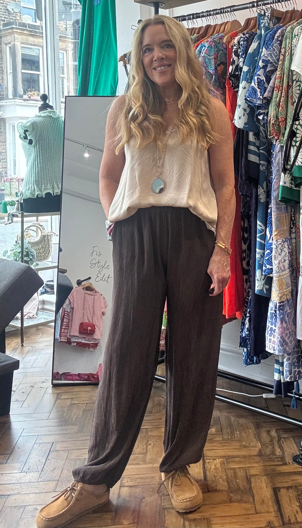 Roma Ballon Crinkle Trousers  image 0