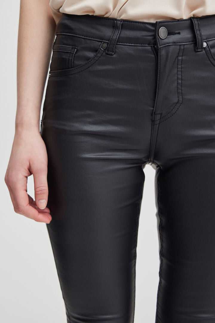 B Young Slim Fit Black Faux Jeans image 2
