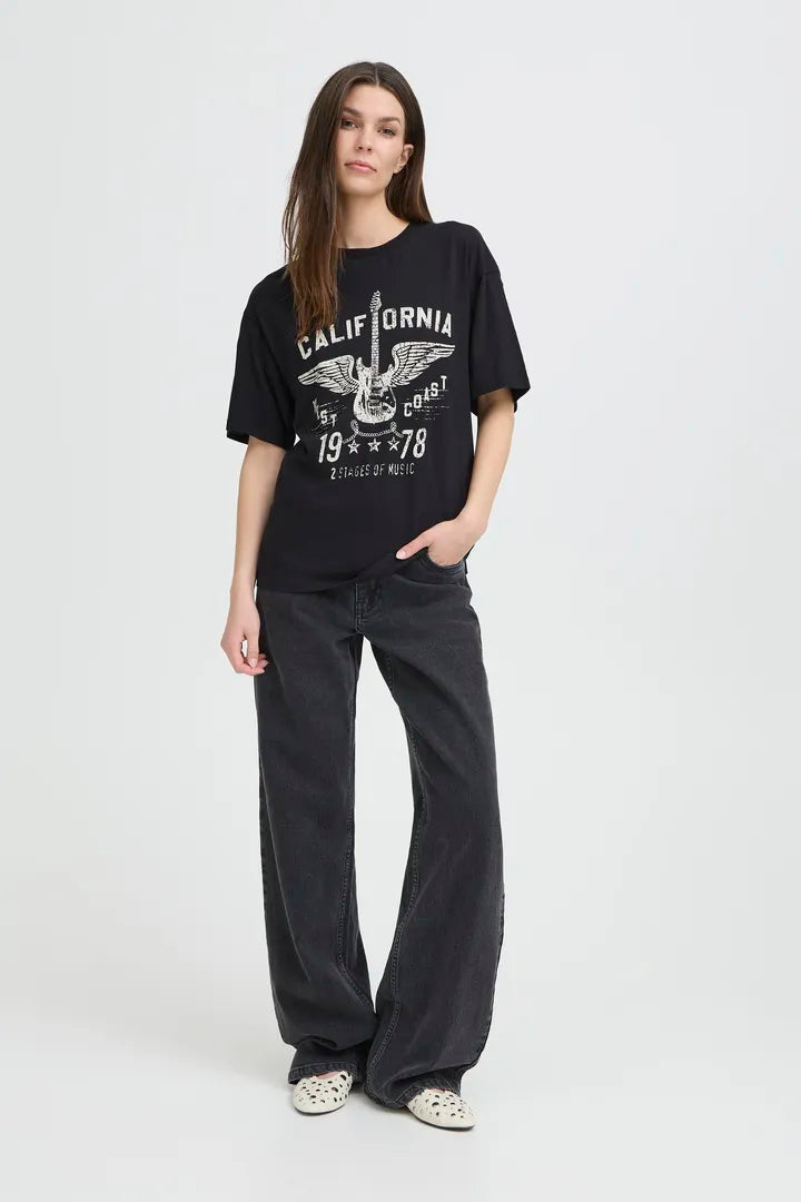 Pulz Abby Black T Shirt image 4