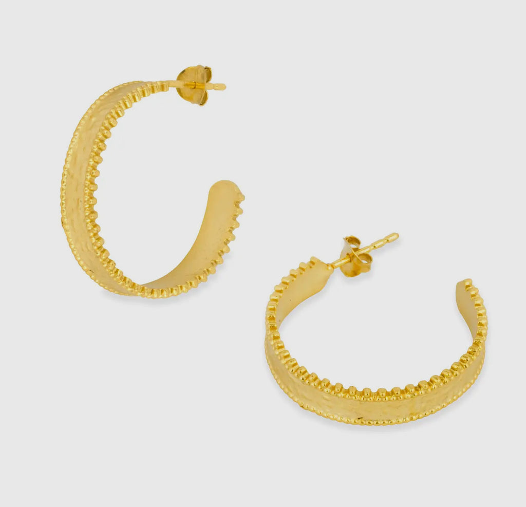 Silvia Gold Hoop Earrings  image 2