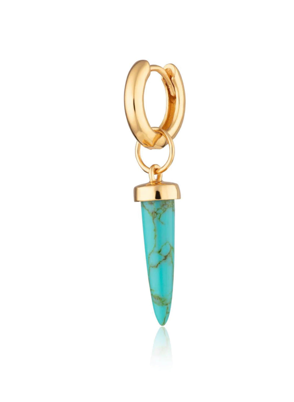 Scream Pretty Turquoise Single Spike Huggie Earring image 4