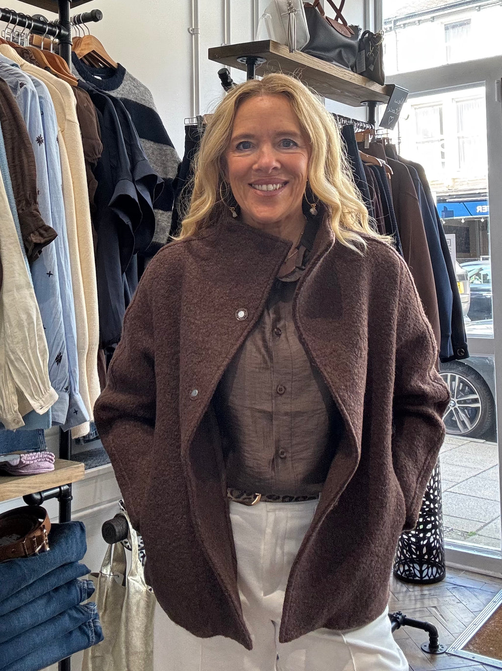Gina Wool Mix Wrapover Jacket image 2