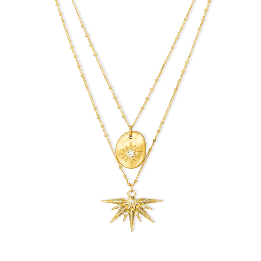 Ceres Gold Plated Double Necklace  image 0