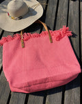 Amalfi Frayed Edge Cotton Beach Bag image 0