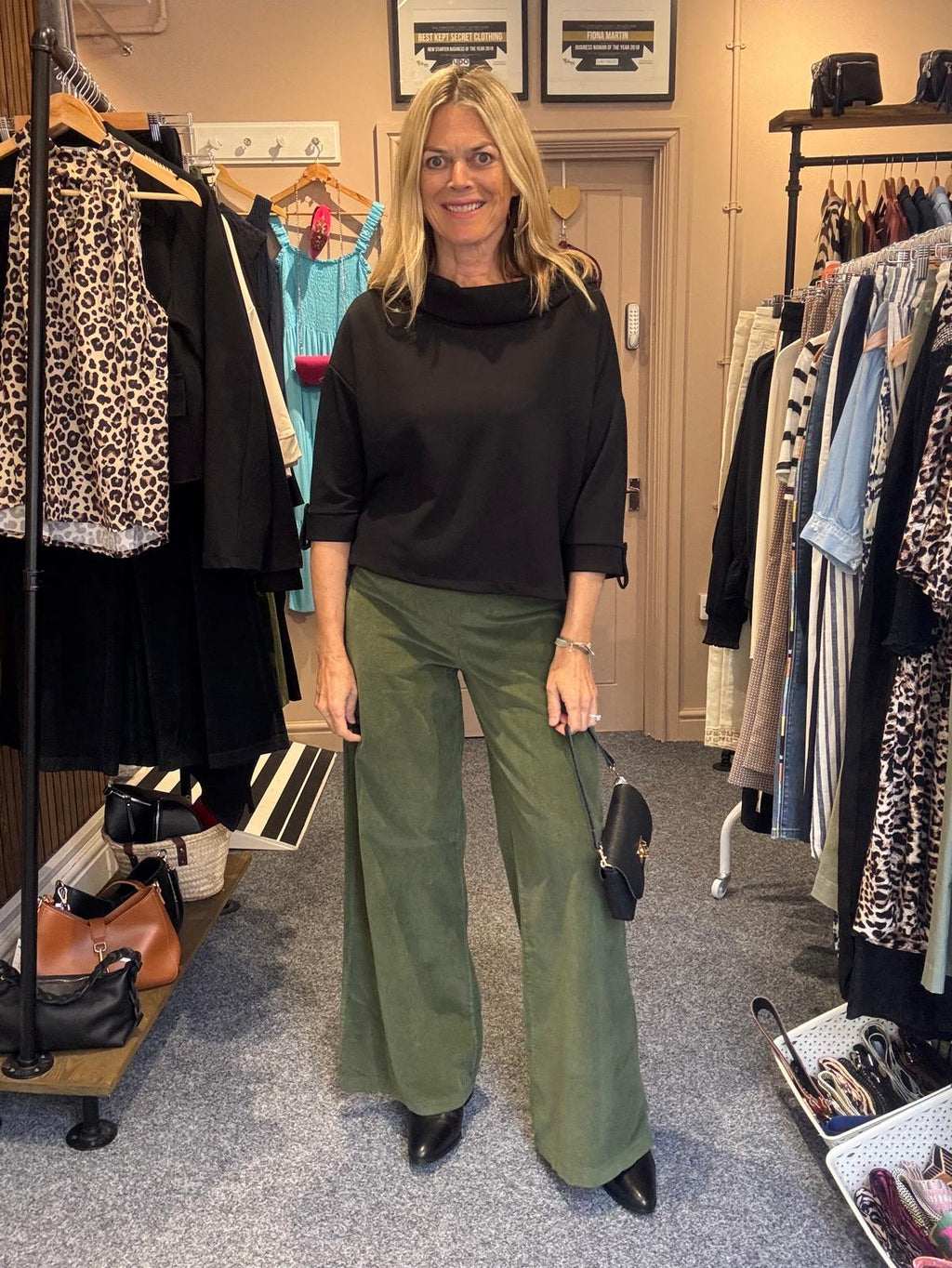 Ziggy Wide Leg Baby Cord Trousers