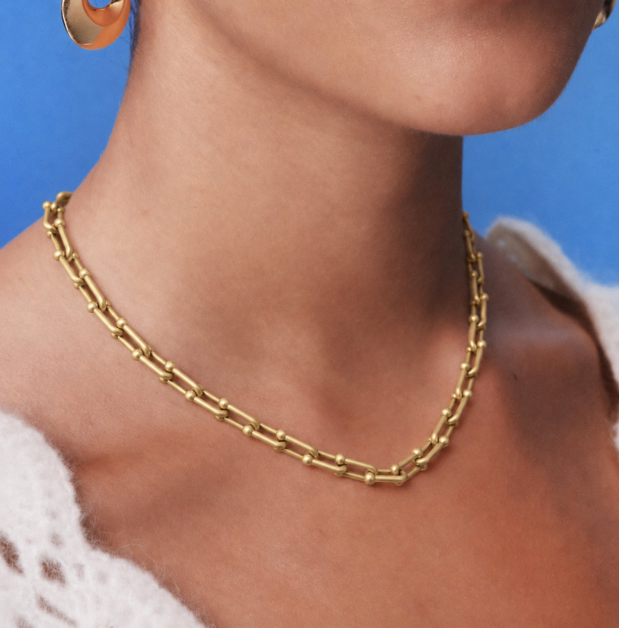 Tiffy Matt Short Link Necklace
