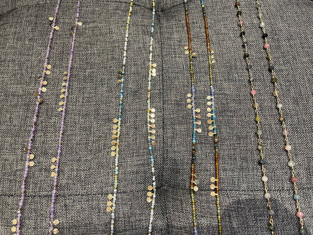 Dinny Delicate Semi Precious Stone Long Necklace