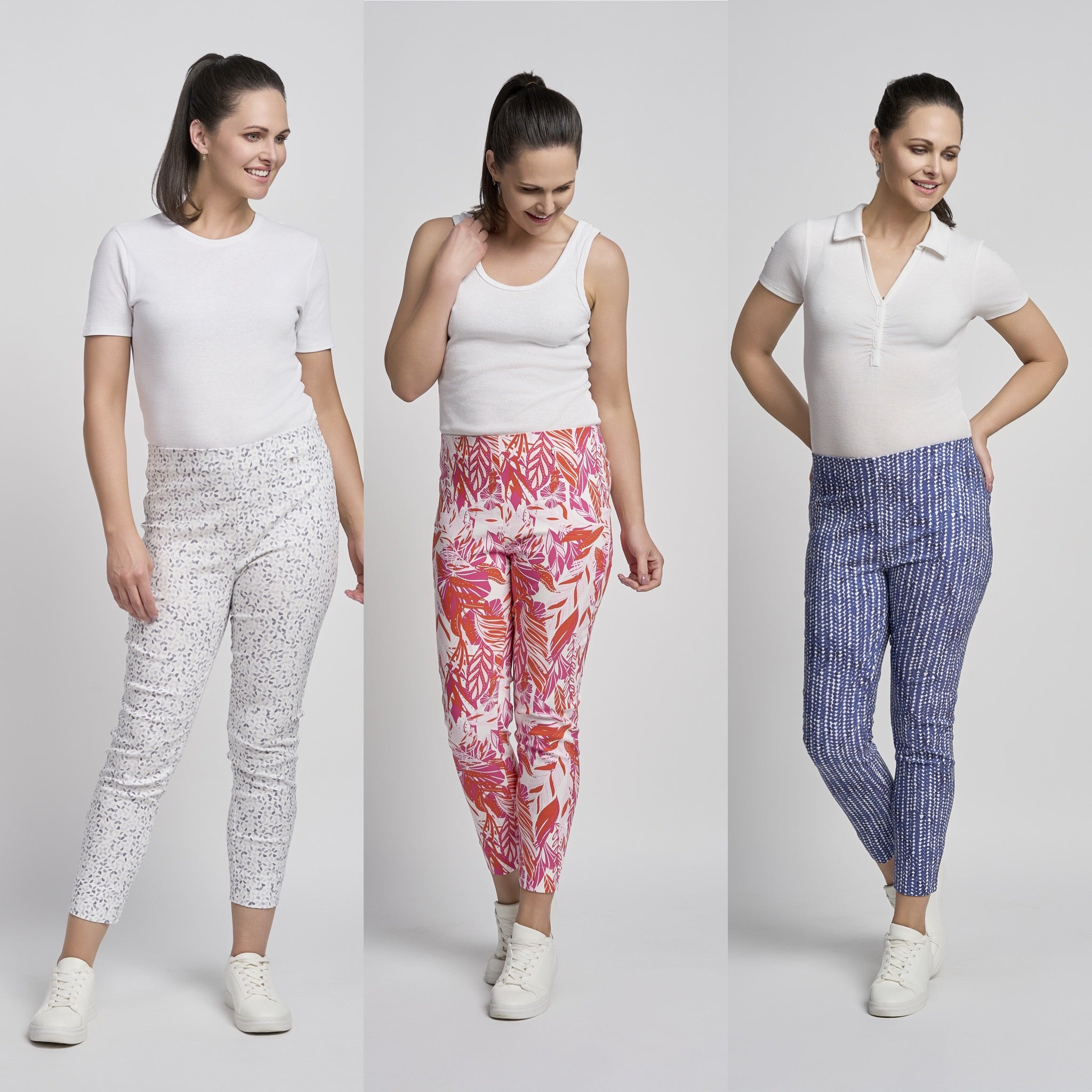 Buttercup Slim Leg Pattern Trousers
