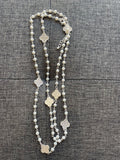 Long Clover Motif Necklace