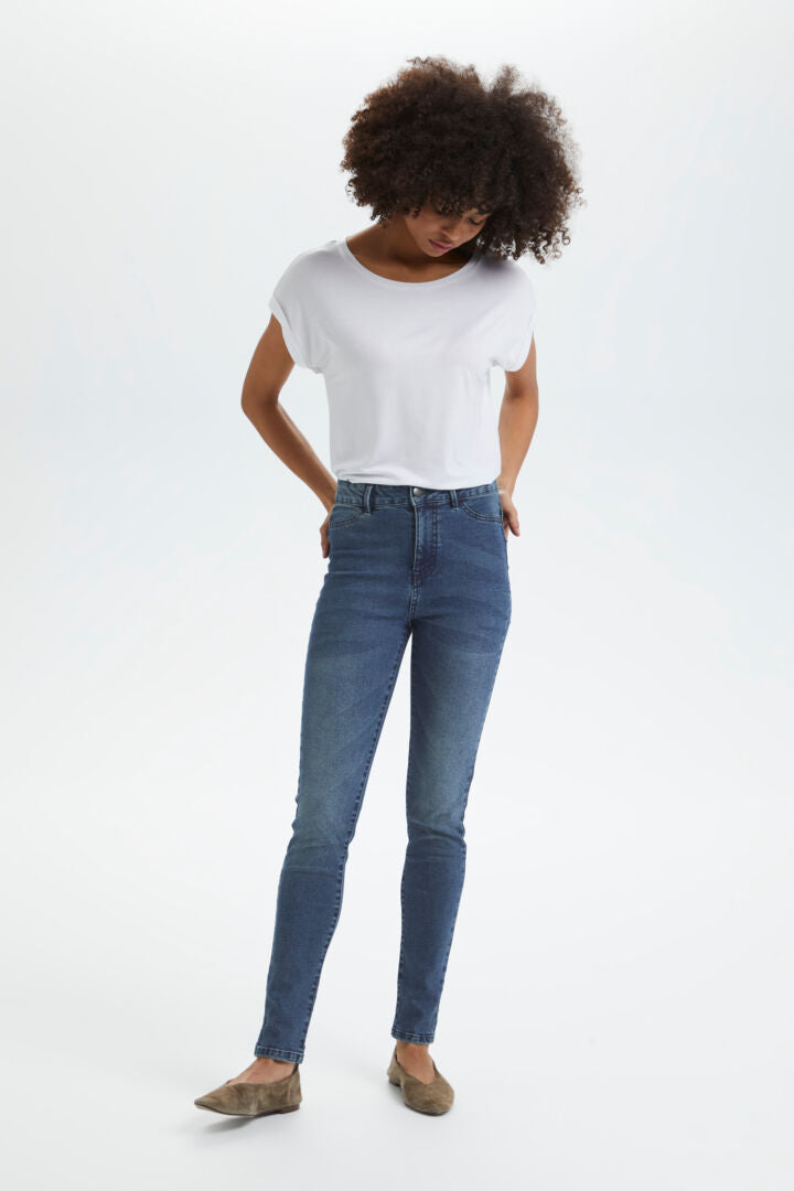 Saint Tropez High Waisted Skinny Jeans