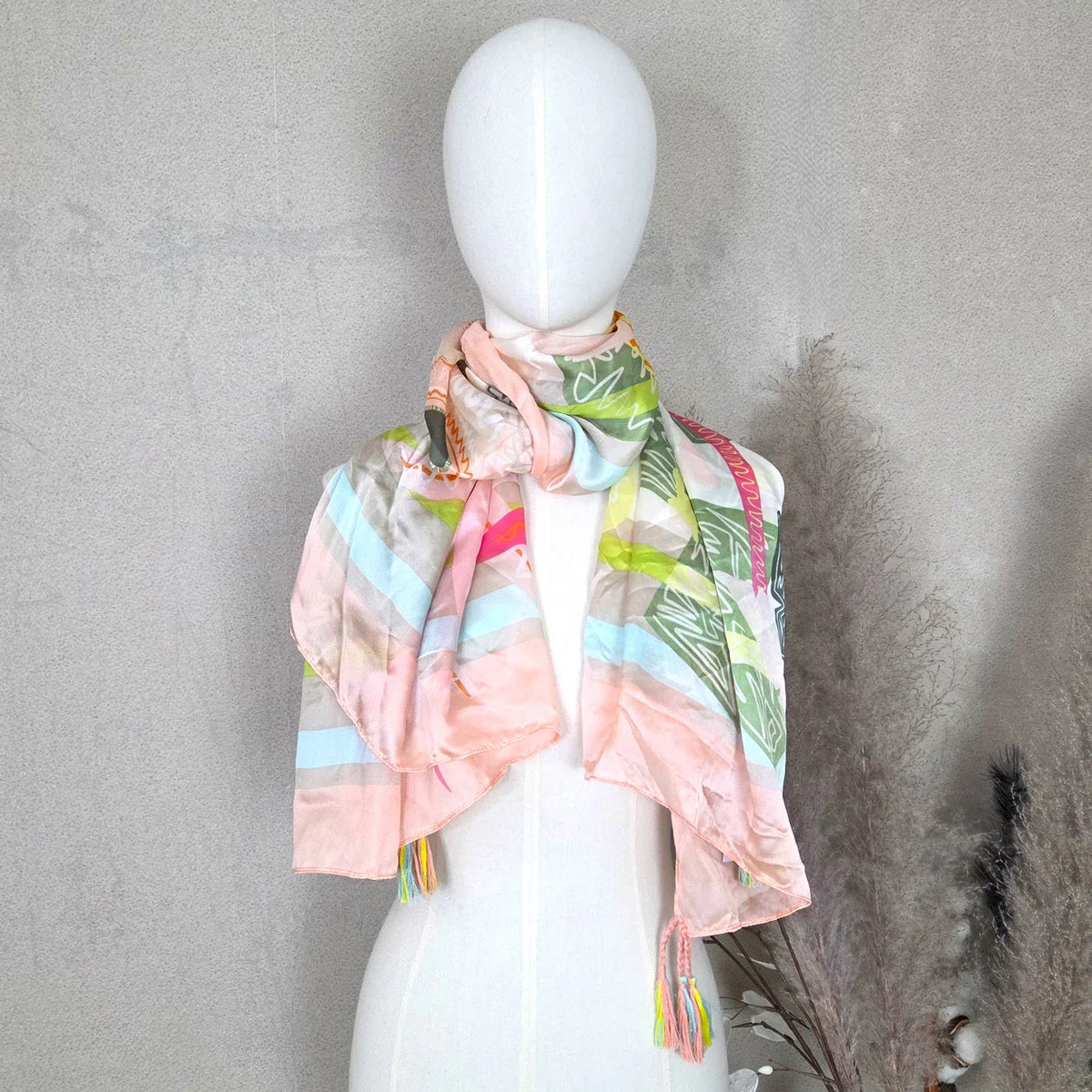 Pastel Tassel Scarf image 0