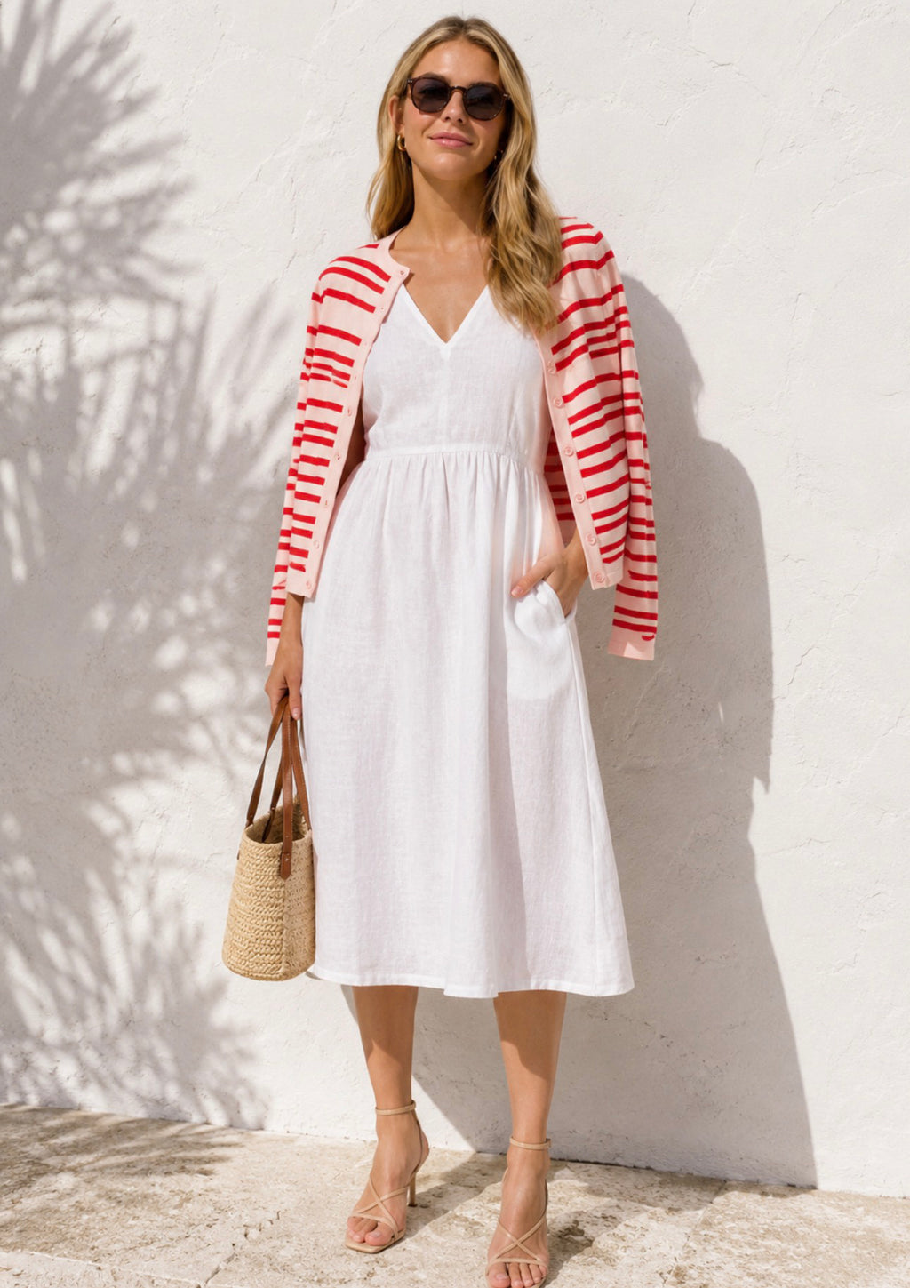 Saint Tropez Mila Stripe Cardigan  image 2