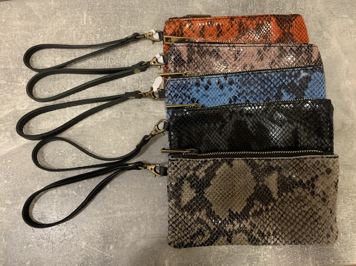 Snake Print Leather Purse image 0