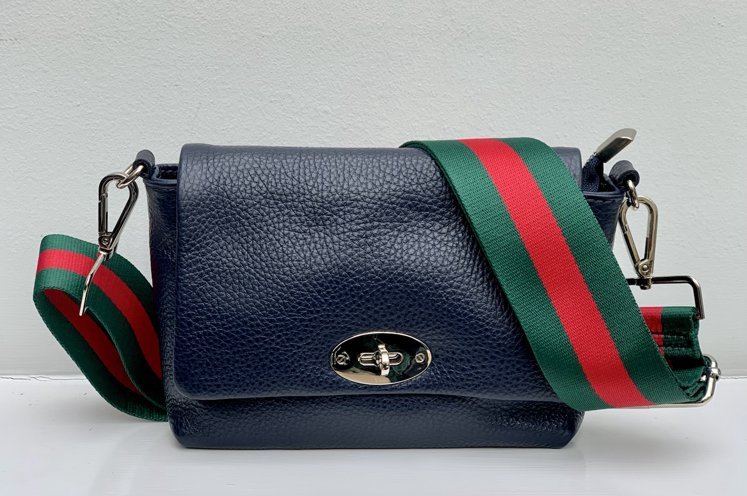 Lala Leather Bag with Silver Clasp image 0