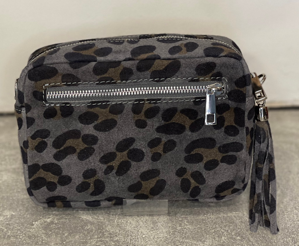 Vespa Leopard Print Suede Tassel Bag image 2