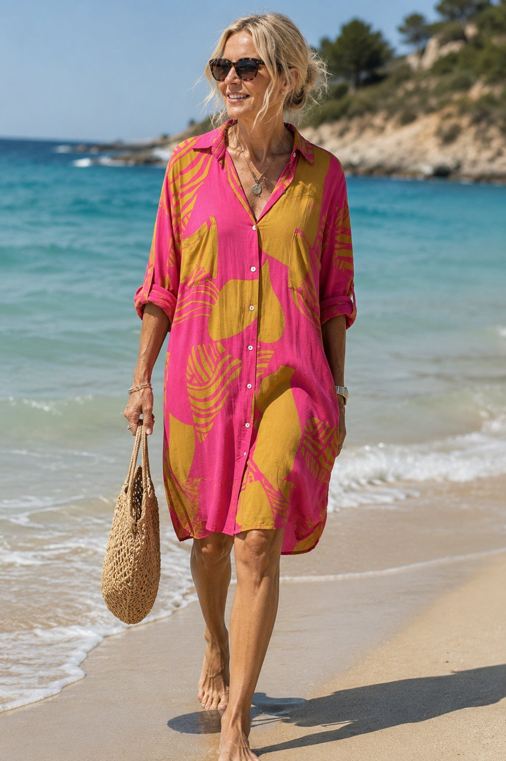 Nantes Shirt Dress With Sleeves - French Collection  image 0