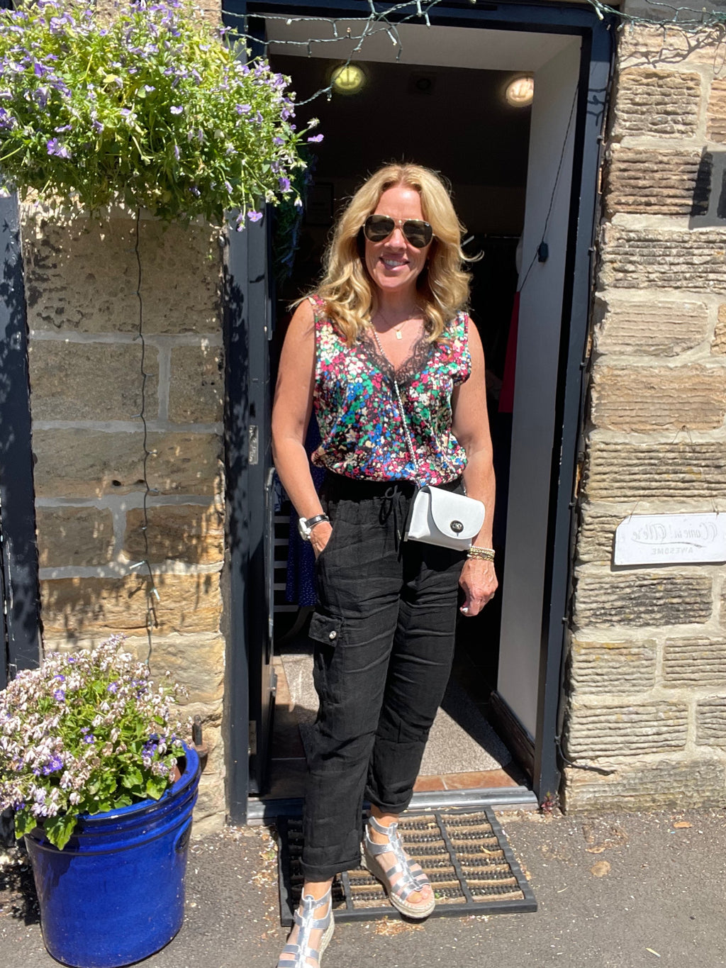 Spritz Leather Bag with Silver Clasp & Chain image 6